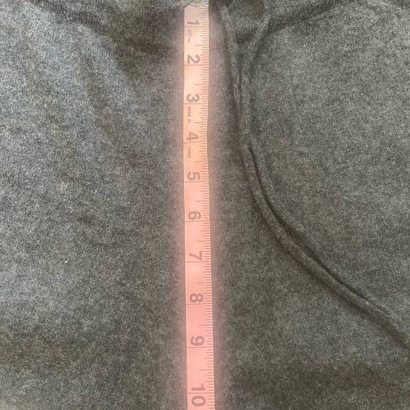 Garnet Hill Gray Pajama Set Cashmere Sleepwear - Picture 6 of 8